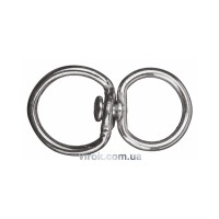 Вертлюг "Шорника" 8 мм, з D-под. кільцем 37х23 мм і кільцем Ø= 36 мм