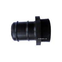 З'єднання пряме для водяних шлангів пластик. AD 026Е, зовн. різьба М 2", l= 63 мм