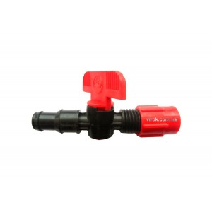 Міні кран різьбовий М 1/2" для крапельного поливу AD 011