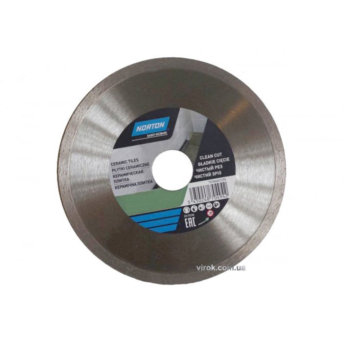 Диск алмазний NORTON-DIY CERAMIC TILES для кераміки : Ø= 230/25,4/ 22.23 мм