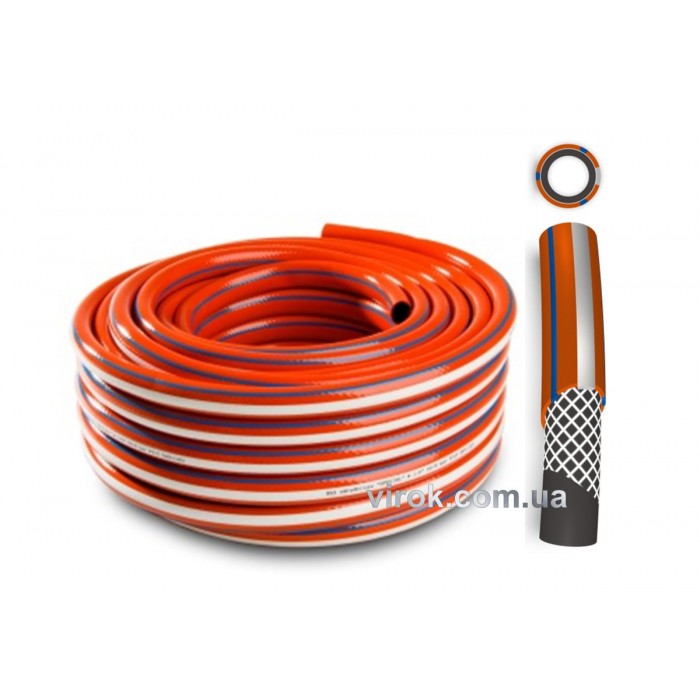 Шланг ПХВ водяний , "SPECIAL" оранж. з роб. тиск. 0,8 МПа, Ø=1", t=2,9 мм, l= 20 м