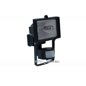 Прожектор галоген. з сенсором руху, 150 W чорний(DW)
