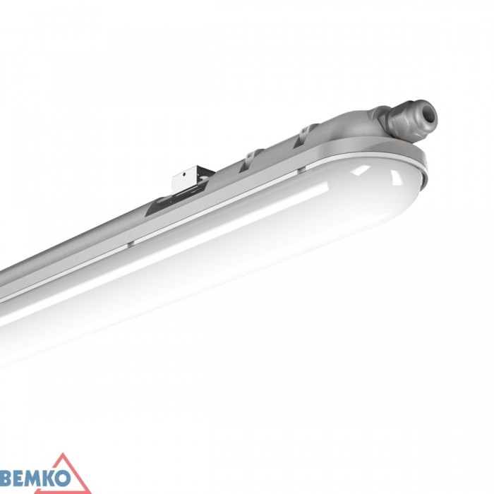 Світильник LED SMD стельовий BEMKO з герметичною оправою; 230 В, 48 Вт, 4700 lm, l= 150х 7,6х 6,6 см