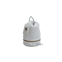 Цоколь фарфоровий з монаж. петльою Е 27