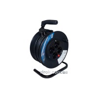 Подовжувач мережевий BEMKO на котушці : 50 м/3х1.5мм², 4 гнізд, SCHUCKO з заземл.