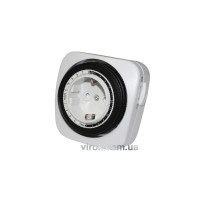 Таймер механічний міні, 24H з заземл-м