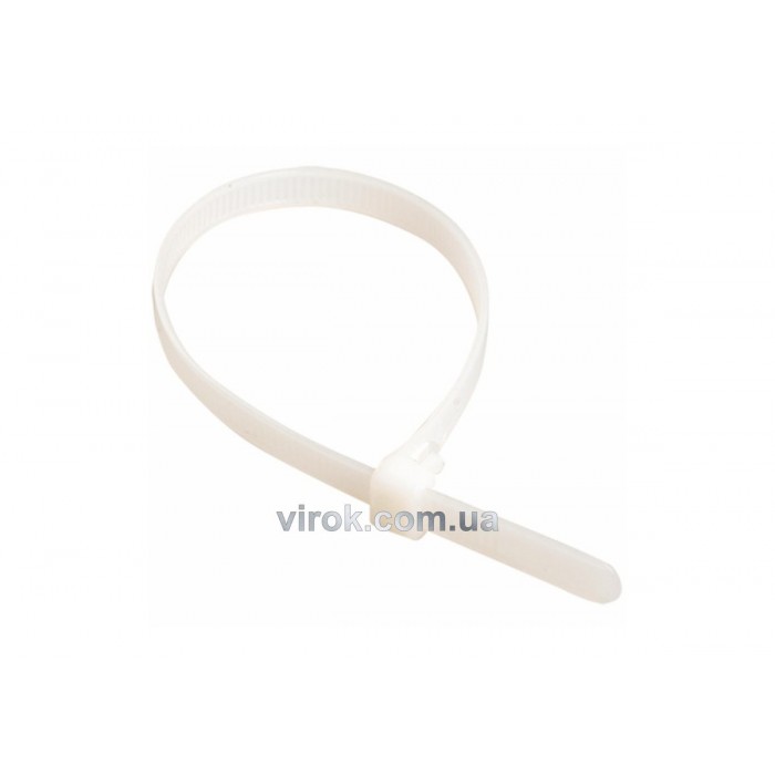 Хомут стяжний капрон. білий 100х2,5 100 шт  [500]