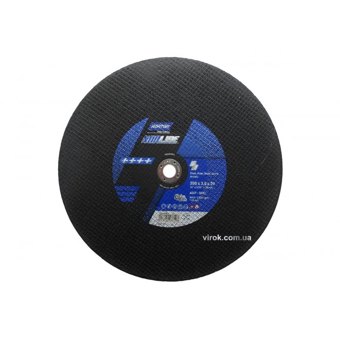 Диск відрізний по металу NORTON METAL MEDIUM-CS; Ø= 350/20 мм, h= 3.8 мм до бензоріза CP514-350EU(DW