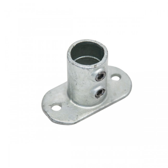 Фланець опорний NORMA: для труб Ø= 26,9 мм платформа 105х 52 мм, h= 60 мм з ковкого чавуну