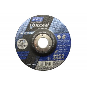Диск шліфувальний по металу і нерж.сталі NORTON " VULCAN FAST CUT"; Ø= 125/22,2 мм, t= 6.4 мм