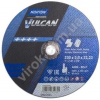 Диск відрізний по металу і нержав. сталі тм "NORTON VULCAN"; Ø= 230х22,2 мм, t= 3.0 мм
