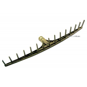 Граблі без ручки пластмасові 15 зубів - 74см [10]