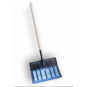 Лопата для прибирання снігу VIROK металева з держаком
