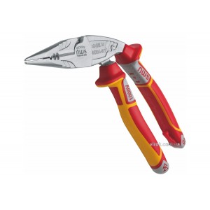 Плоскогубці комбіновані NWS "Ergo Multi" з ізольов. ручками VDE до 1000 В: вигнуті 45°, L= 200 мм