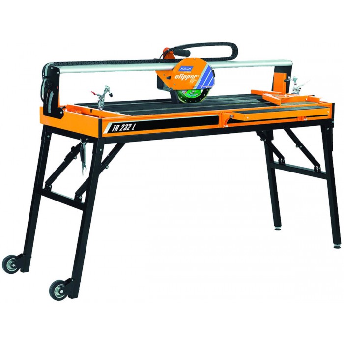 Плиткоріз NORTON CLIPPER на ніжках,макс.різ 1200мм;1,1кВт,д.Ø=230/25,4мм,гл.різу 0°/45°-25/20мм+диск