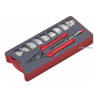 Кліщі для обтискання проводів NWS : Ø=0,75-16 мм, з муфтами та індикатром в футлярі