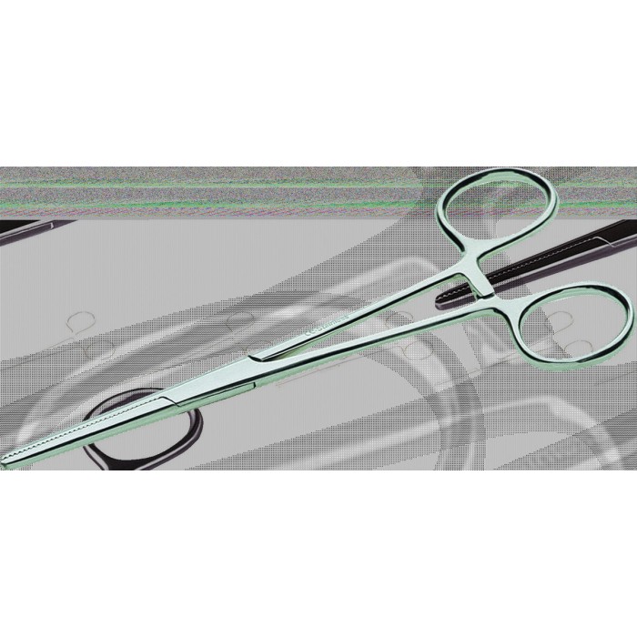 Затискач монтажний NWS l= 140 мм, прямі губки з зубцями на поверхні захопу, нержавіючі