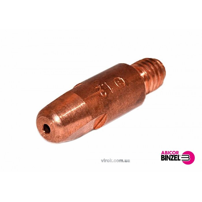Накінечник зварювальний ABICOR BINZEL : E-Cu, M6 x 1.2 x 28 мм (D=8)