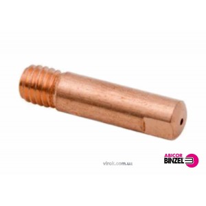 Накінечник зварювальний ABICOR BINZEL : E-Cu, 0.8 x M6 x 25 мм