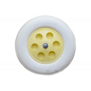 Колесо до тачки поліуретанове TM VIROK : 4.80/4-8, 2 підшипники + вісь(DW)