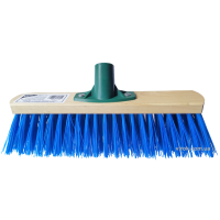 Щітка вулична промислова VIROK : 400 х 75 мм Синя (універсальна різьба+ребра жостк) термопластик