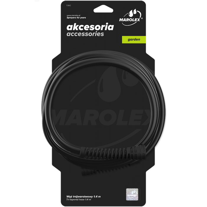 Шланг з гайками MAROLEX : 140 см (P097.064)(T26C)(hobby,profession,profession+,titan,movi,x-line)
