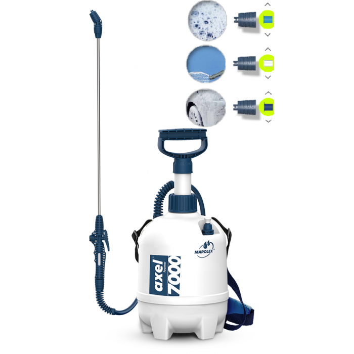 Піногенератор ранцевий MAROLEX Axel 3000 : 7 л, 0,4MPa, EPDM. 3 режими піни. шт.60см-шл.170см. [1]