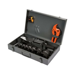 Паяльник для пайки термопластикових труб VOREL: P= 800/1500 Вт, макс. t= 0-300°C [5]