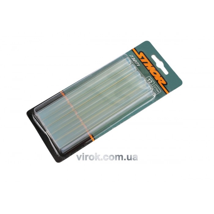 Стержні клейові STHOR : Ø= 11 х 150 мм. прозорі уп. 12 шт. [20/60]