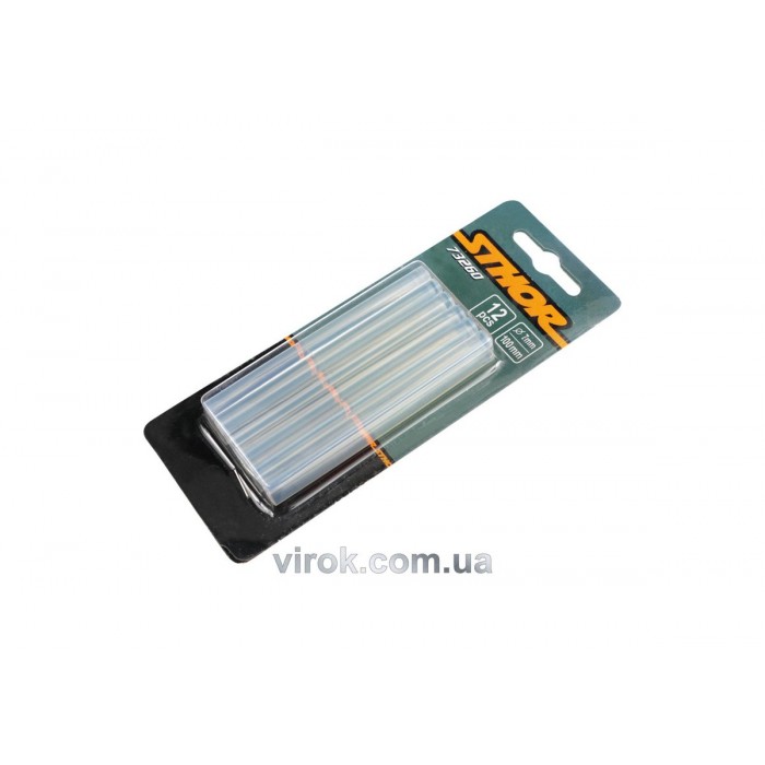 Стержні клейові STHOR : Ø= 7 х100 мм. прозорі уп. 12 шт. [50]