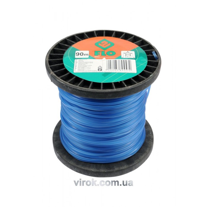 Жилка для тримера зірка FLO : Ø= 2.4 мм, l= 90 м (бобіна) [9/27]
