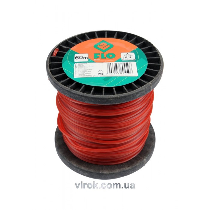 Жилка для тримера зірка FLO : Ø= 3 мм, l= 60 м (бобіна) [9/27]