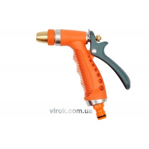 Зрошувач-пістолет 3-режимний FLO до шлангу 1/2", TRP-пластик + цинк [12/48]