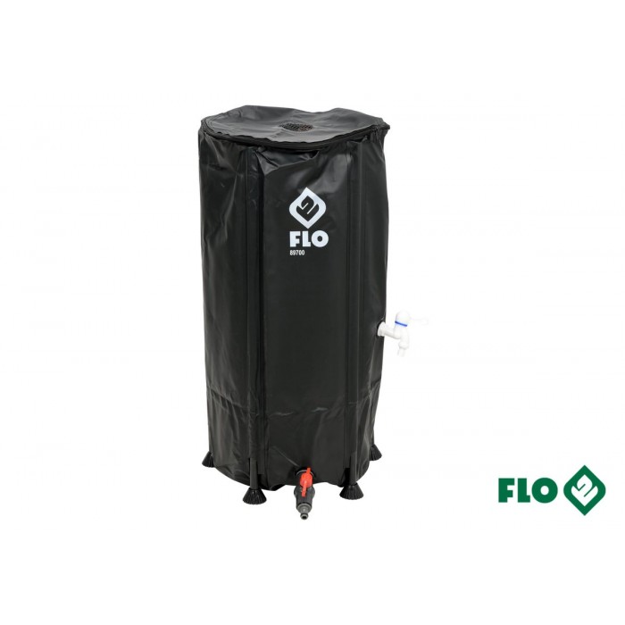 Бак збірний дощової води з ПВХ FLO : 100 л, Ø=3/4", Ø40 x 78 см, стійкий до УФ променів [6]