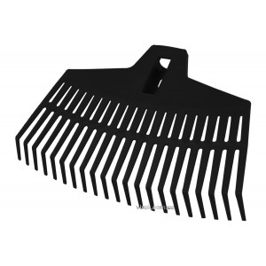 Граблі віялові поліпропіленові FLO, 21 зуб, l=39 см [58]