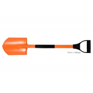 Лопата саперна FLO (штикова) 17,5 х 25 см з металевим держаком і DY ручкою [200]