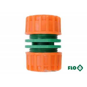 Муфта сполучна 2-х водяних шлангів 1/2" FLO пластикова [30/240]