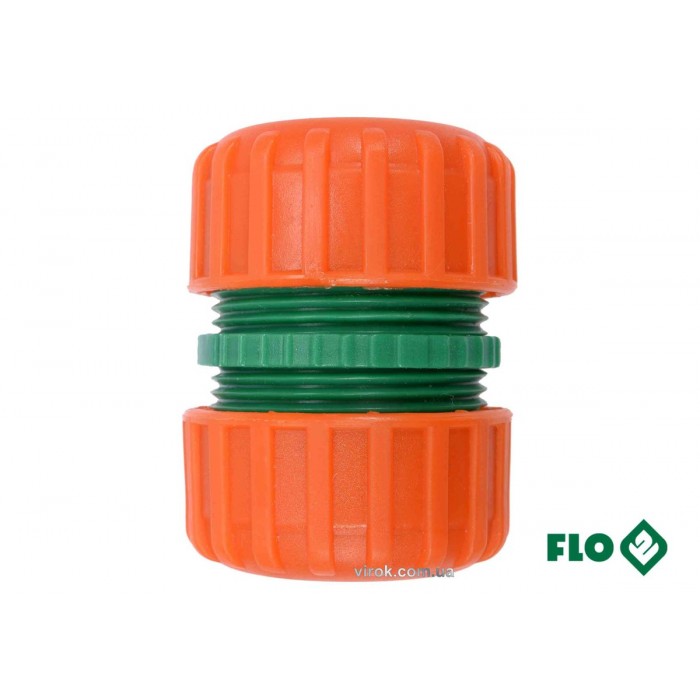 Муфта сполучна 2-х водяних шлангів 3/4" FLO пластикова [30]