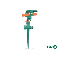 Зрошувач імпульсний 6-режимний FLO на кілку, до шлангу 1/2", оберт- 45°-360°, ABS-пластик [12/48]