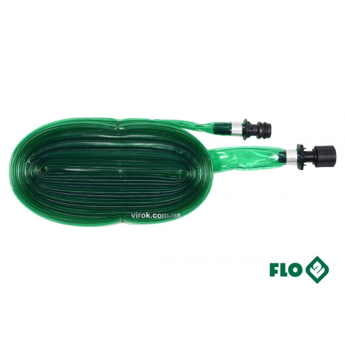 Шланг плоский з отворами для зрошування FLO: l=7.5м, Ø=16 мм, ПВХ, з швидкосполуч. наконечниками[32]
