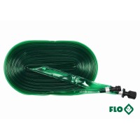 Шланг плоский з отворами для зрошування FLO: l=15 м, Ø=16мм, ПВХ, з швидкосполуч. наконечниками [15]