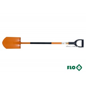 Лопата штикова FLO гостра : металева основа HRC 45, пластикова ручка [140]