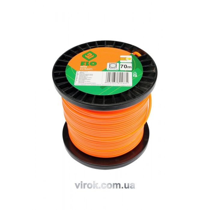 Жилка для тримера квадрат із серцевиною на котушці FLO 2,7 мм х 70 м [10/20]