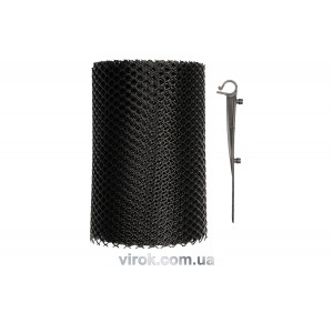 Сітка захисна для ринв VOREL від листя з 15 монтажними гаками 6 м / 18 см [30]