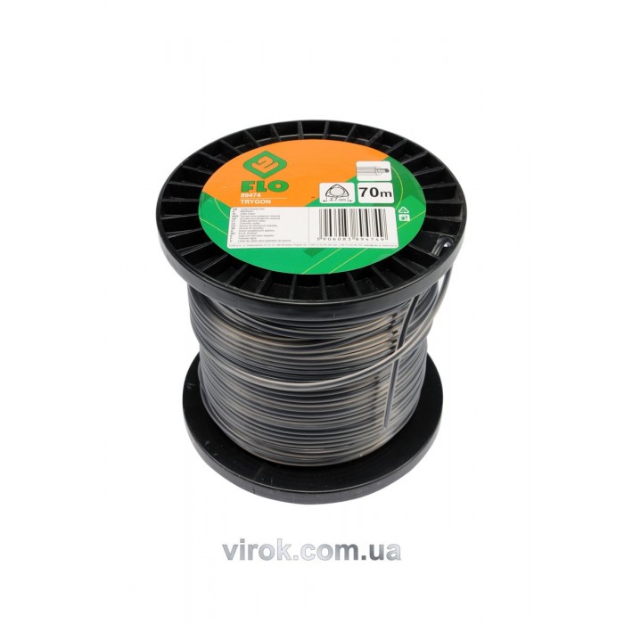 Жилка для тримера трикутник FLO : Ø= 2,7 мм; l= 70 м (бобіна)  [10/20]