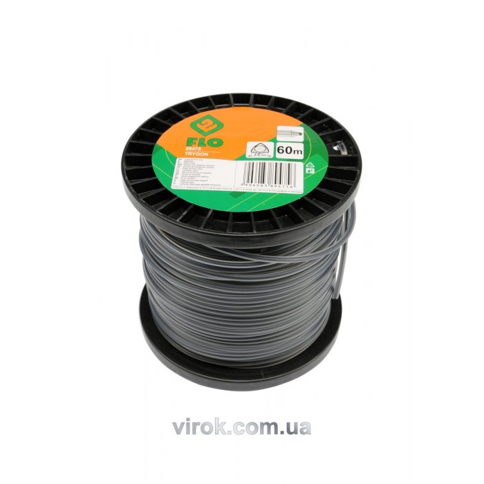 Жилка для тримера трикутник FLO : Ø= 3,0 мм; l= 60 м (котушка) [10/20]