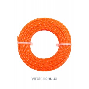 Жилка для тримера квадрат кручений FLO : 2,4 мм х 15 м [10/120]