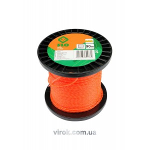 Жилка для тримера квадрат кручений FLO : 2 мм х 90 м (бобіна) [10/20]