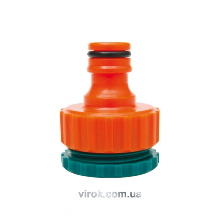 Адаптер зовнішній FLO для крана 3/4"-1" /ABS/ (БЛІСТЕР) [24/288]