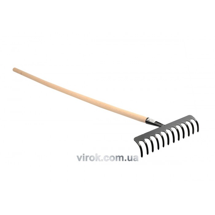 Граблі садові FLO 16 зубів з ручкою [10]
